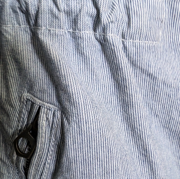 Nautical Navy/White Striped Light Weight Jacket - Picture 4 of 6